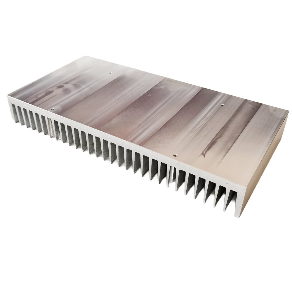 Large Aluminum Extruded Heat Sink 301(W)*40(H)*150(L)mm 6063 T5 Custom Heatsink