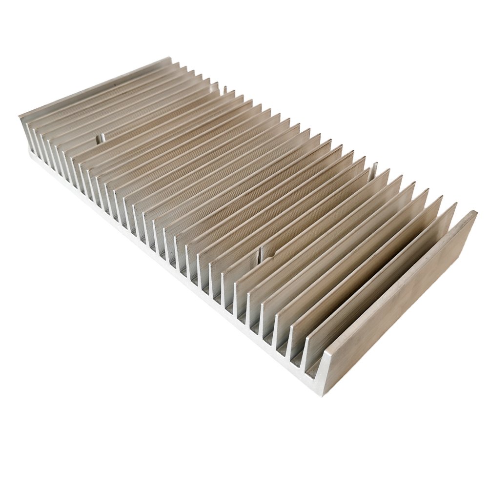 Large Aluminum Extruded Heat Sink 301(W)*40(H)*150(L)mm 6063 T5 Custom Heatsink