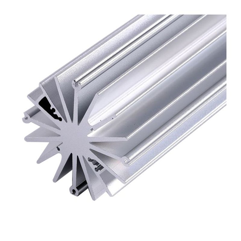 Custom Led Aluminium Heat Sink Profile Anodized Round Aluminum Precision Heatsink Extrusion