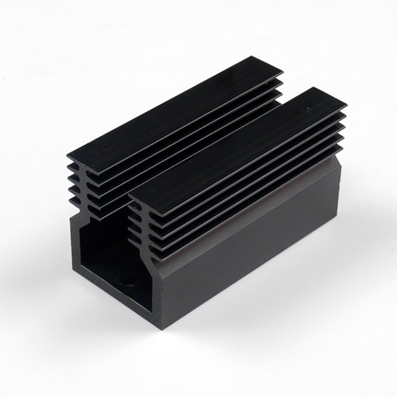 Custom Led Aluminium Heat Sink Profile Anodized Round Aluminum Precision Heatsink Extrusion