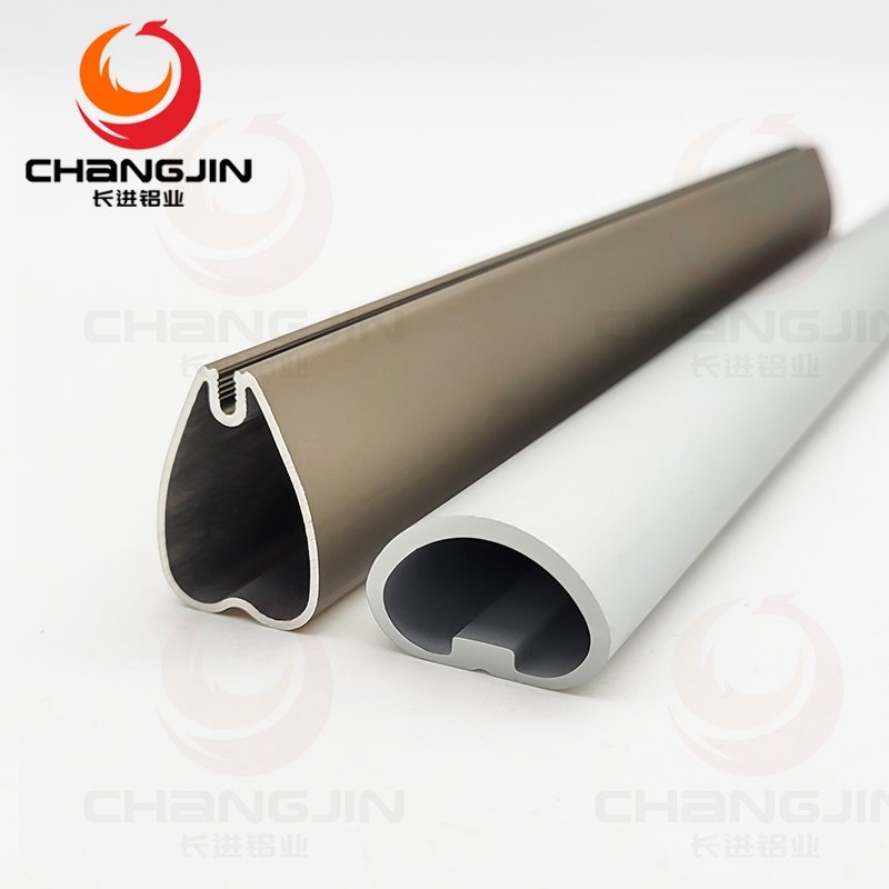 OEM ODM Closet Rods Oval Wardrobe hanging rods wardrobe hanging Clothes Tube Support rail Closet Rod Pole End Bracket