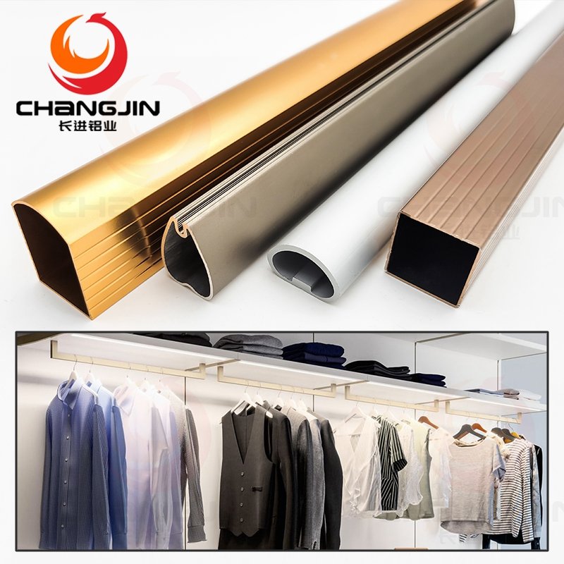 OEM ODM Closet Rods Oval Wardrobe hanging rods wardrobe hanging Clothes Tube Support rail Closet Rod Pole End Bracket
