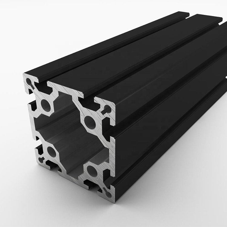 Custom 6061 Black Anodised Aluminum Extrusion Profiles Manufacturer