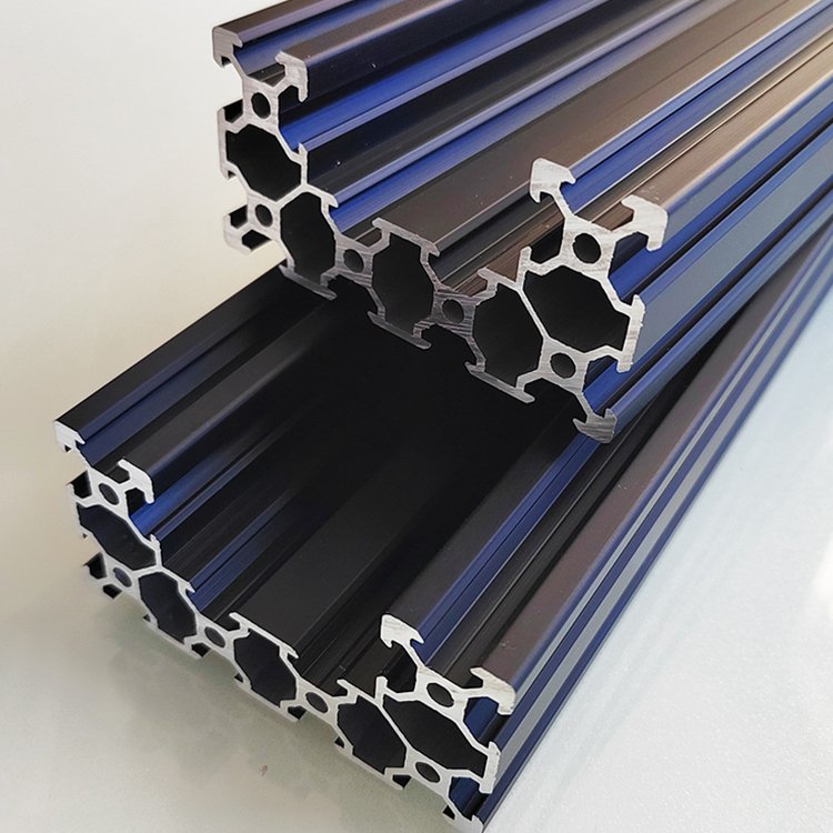 Custom 6061 Black Anodised Aluminum Extrusion Profiles Manufacturer