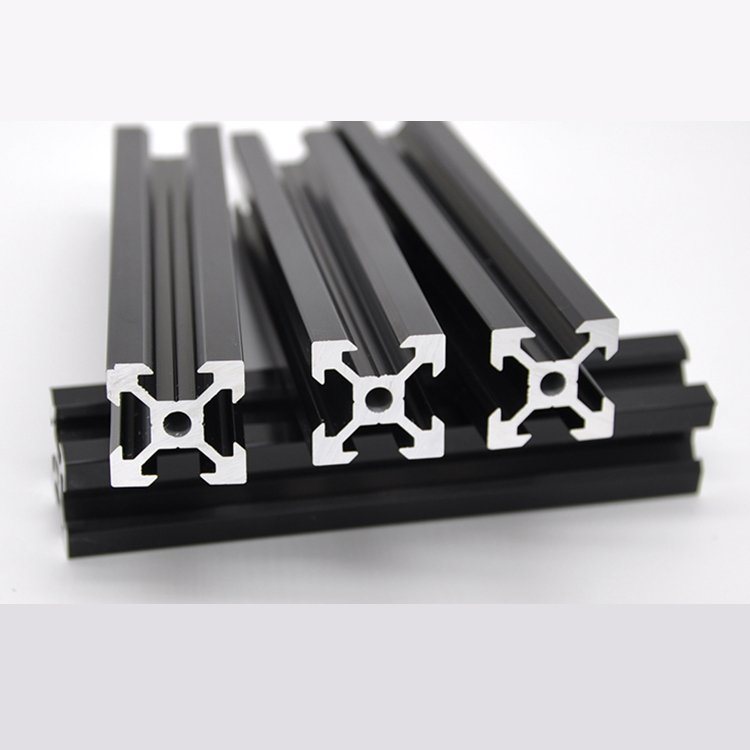 Custom 6061 Black Anodised Aluminum Extrusion Profiles Manufacturer