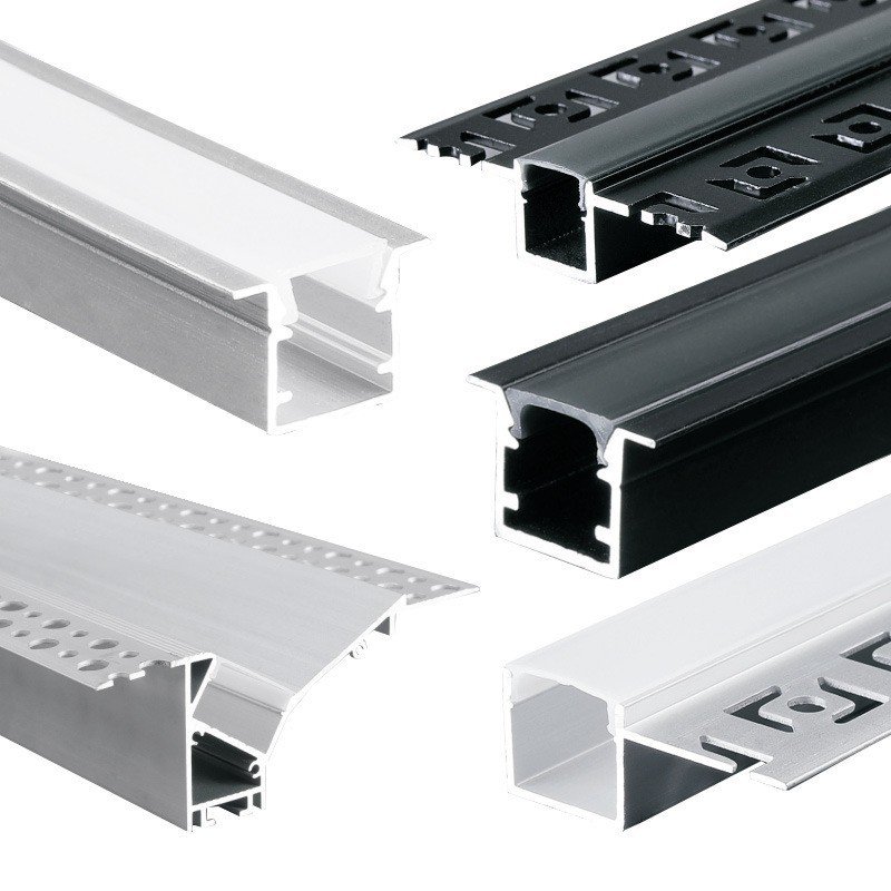 NXF 6000 Series LED Profiles Architectural Decoration Aluminum Profiles for Cabinet CNC Processing Cutting Punching