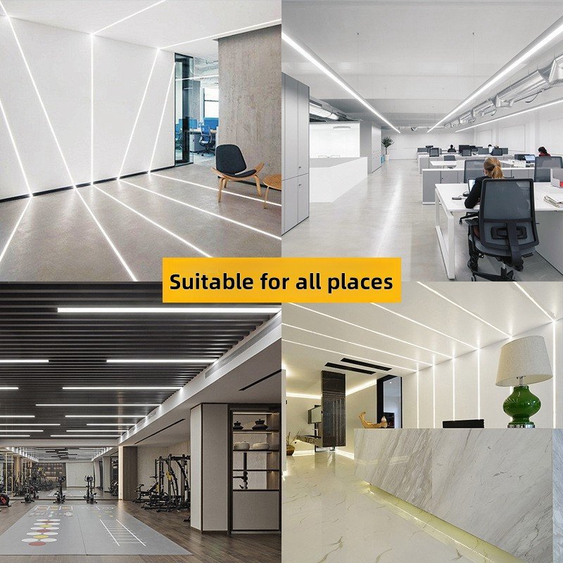 NXF 6000 Series LED Profiles Architectural Decoration Aluminum Profiles for Cabinet CNC Processing Cutting Punching