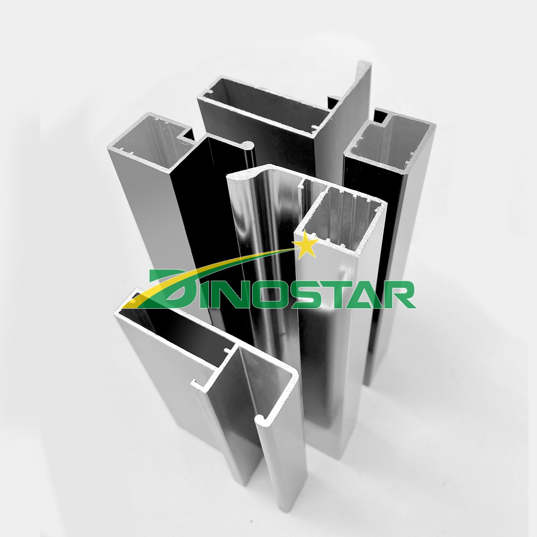 aluminum profiles, solar aluminum bars, square aluminum bars.... Quality and reputable products at DINOSTAR aluminum factory