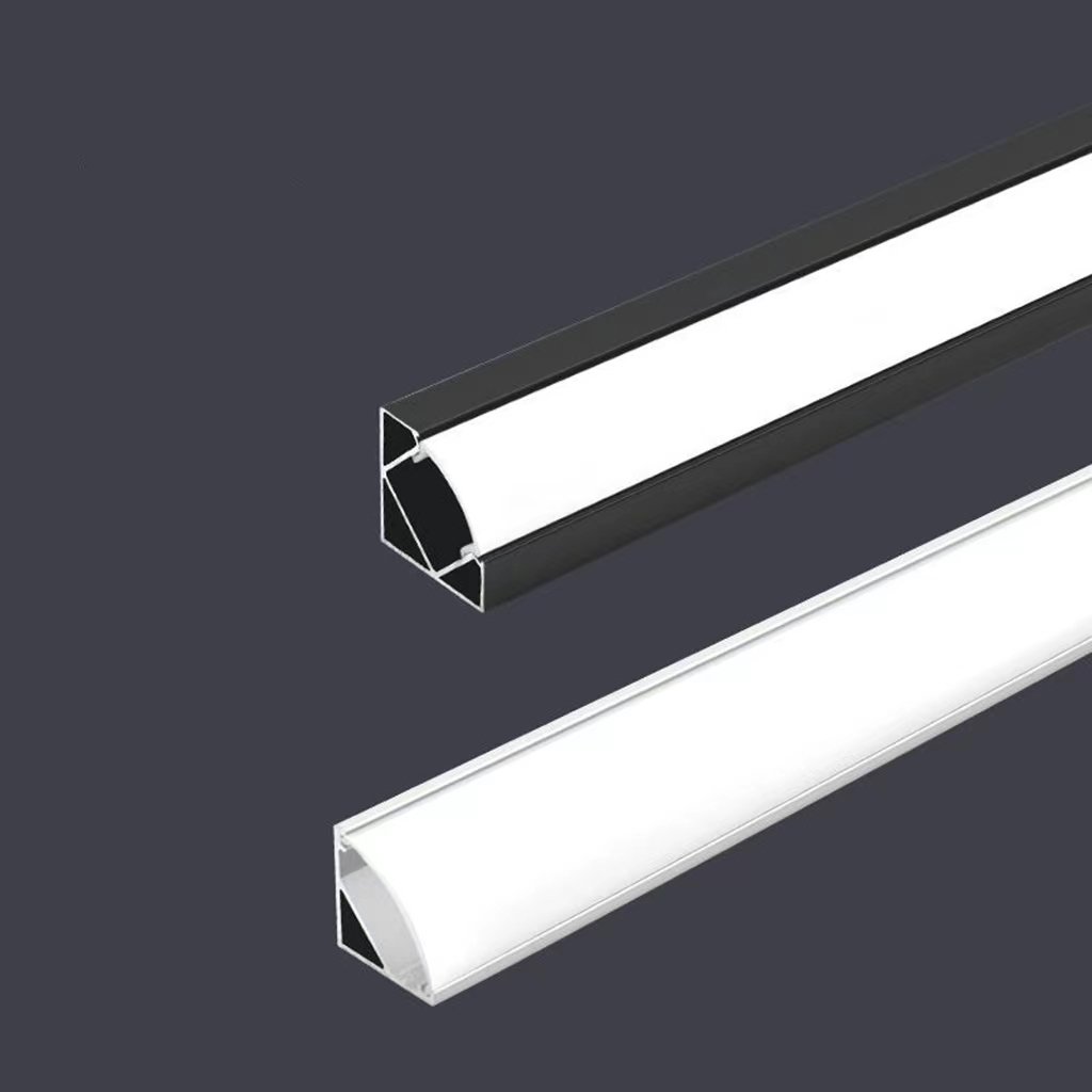 45 degree alu profil For indoor Lighting corner led profile light 19*19mm extrusion led aluminum channel