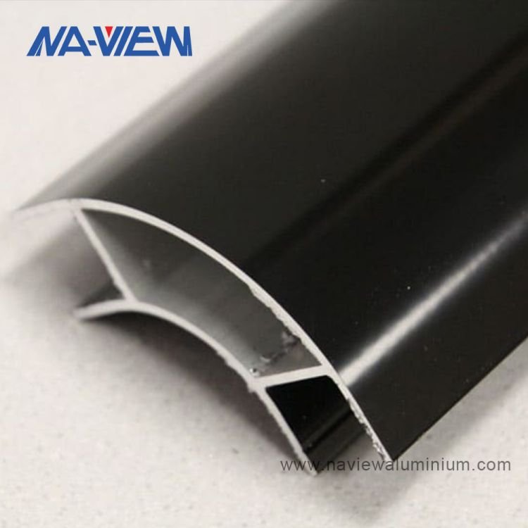China Manufacturers Round Hollow Furniture Corner Aluminum Extrusion Profiles