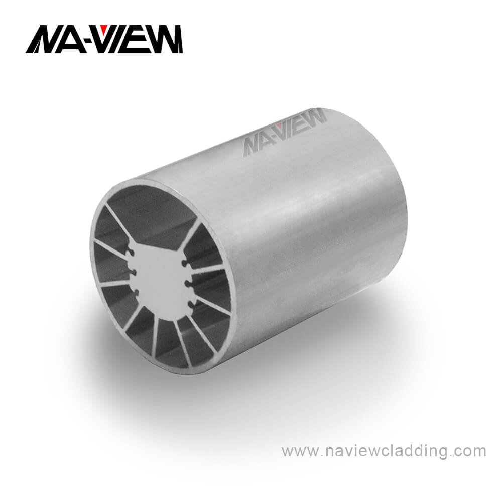 China Manufacturers Round Hollow Furniture Corner Aluminum Extrusion Profiles