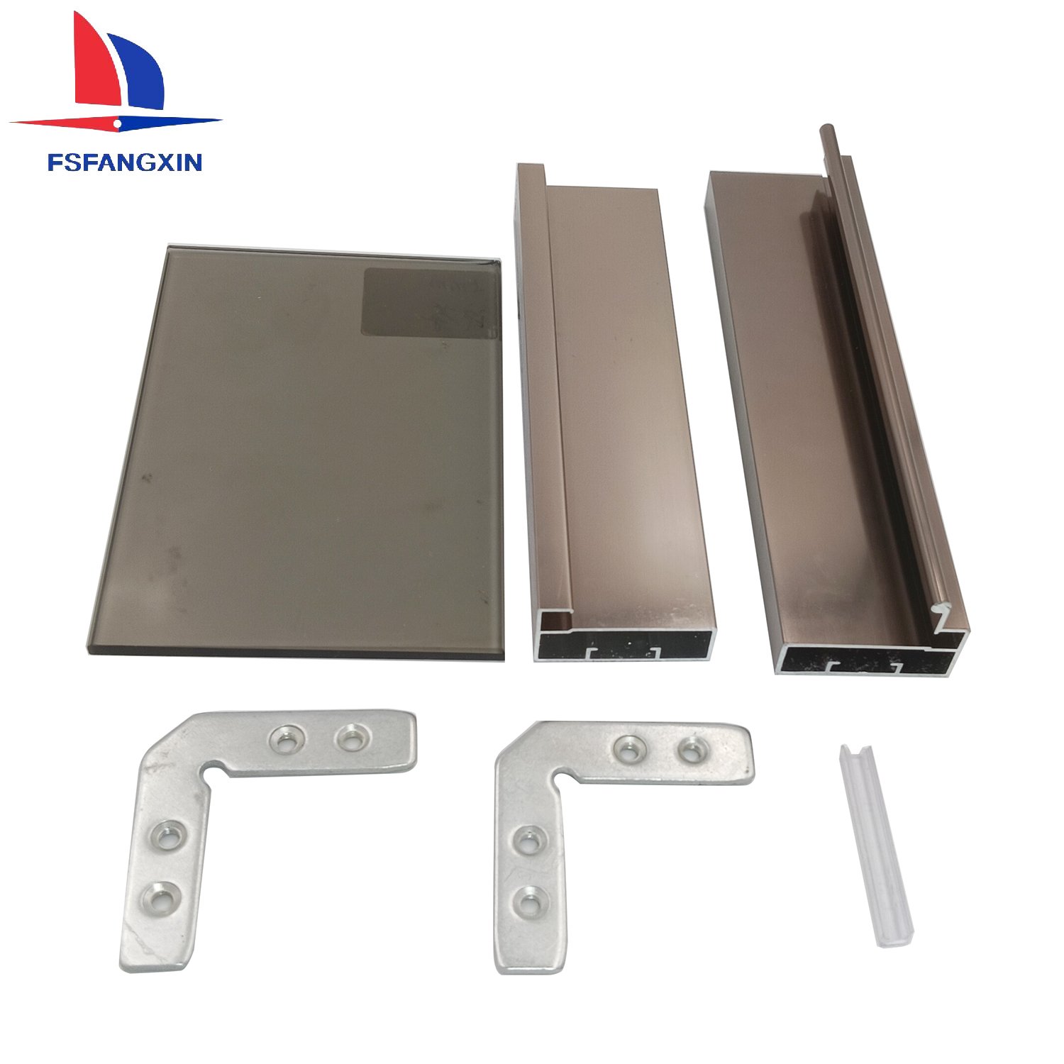 High Quality Customized Aluminum Extrusion Profile Aluminum Frame Profile for Windows Glass Door and Kitchen Cabinet