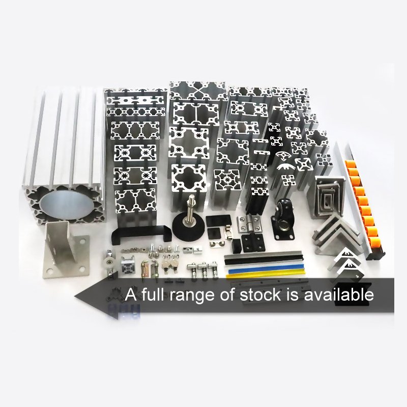 4080 Anodized Silver Black T slot aluminium extrusion profile