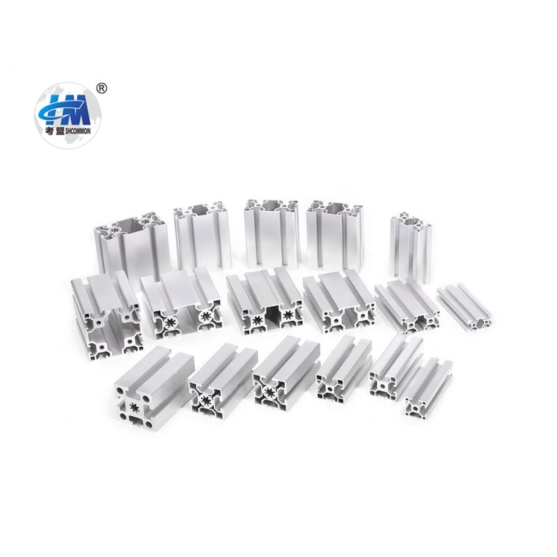 4080 Anodized Silver Black T slot aluminium extrusion profile