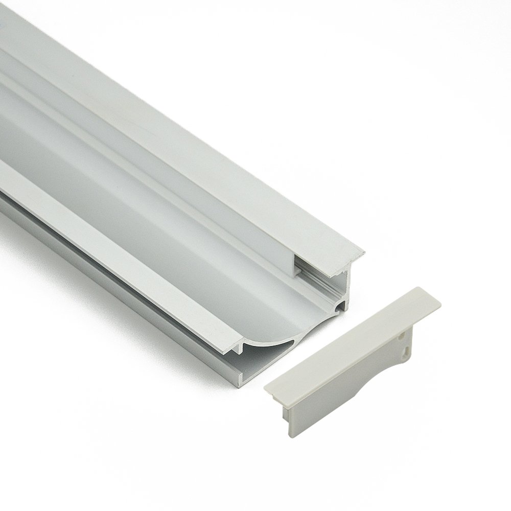 New design 45 degree corner aluminum profile led strip light aluminum profile for led strip lighting led recessed channel
