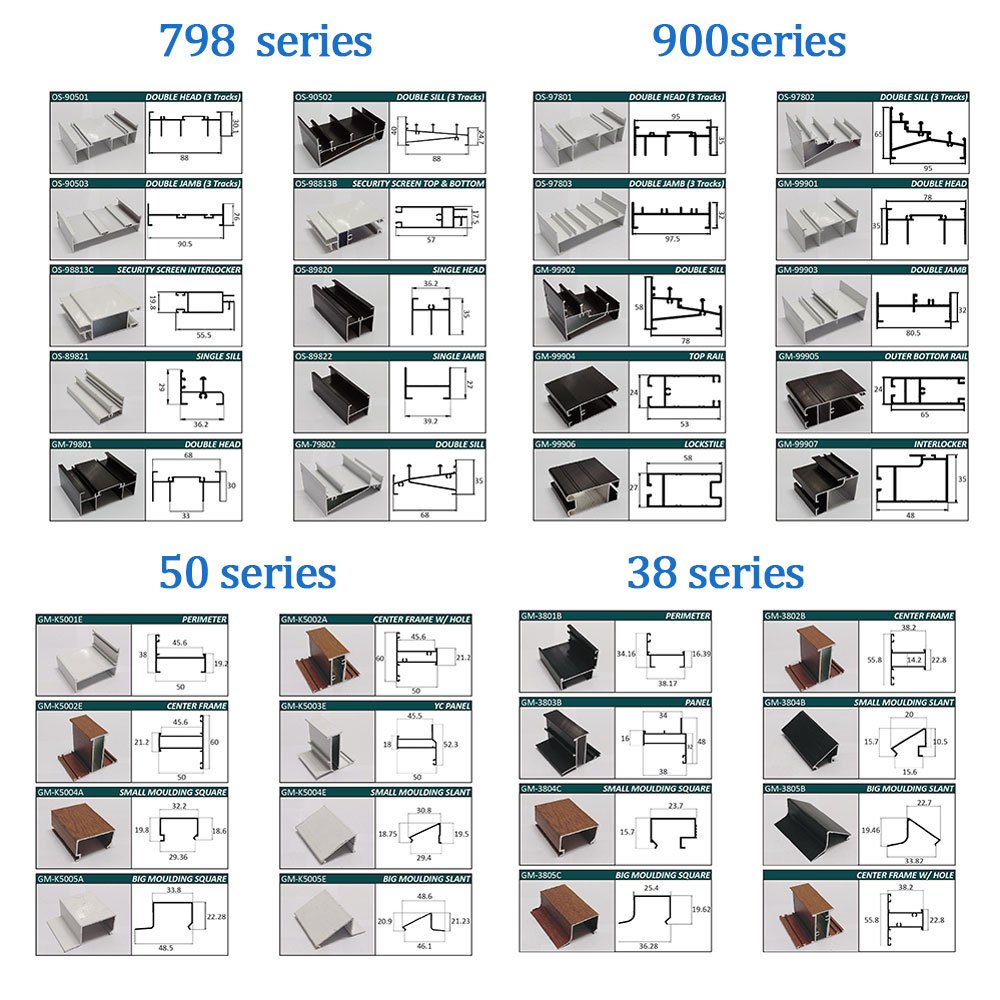 Aluminum Sliding Window Frame Profiles Philippines Section 900 798 Series Aluminum Profile For Door And Window