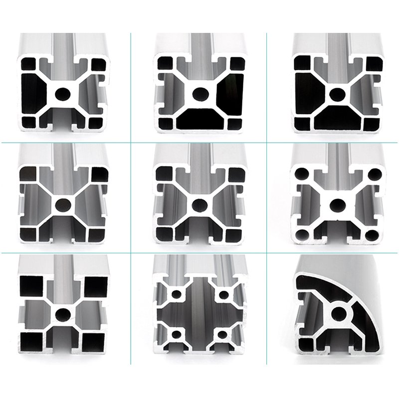 Customized Factory Extrusion Aluminum Profiles, 6063 Anodized Aluminum Extrusion, Powder Coated Aluminium Extrusion Profiles