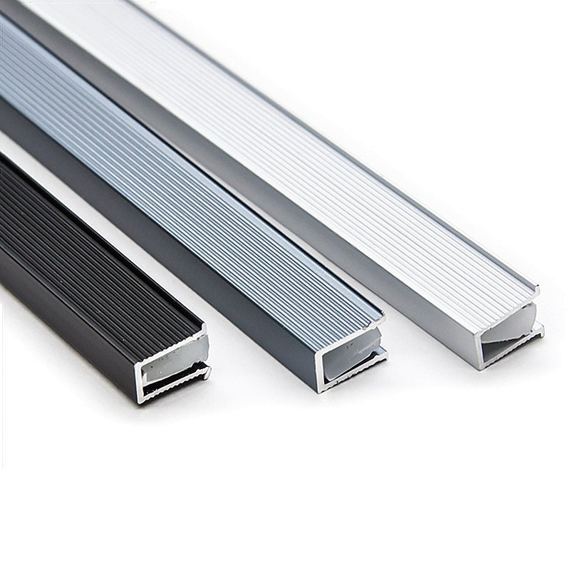 6*9mm Ultra-Thin Silicone Aluminum Profile LED Cabinet Light Strip Flat Design Built-In Recessed Hidden Profile Wardrobe