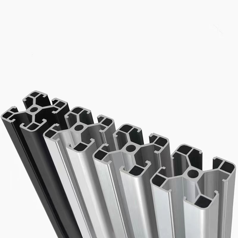 Hot Sales Aluminium Silver 4080 T Slot Extrusion 40 Series T Slot Structure Industrial Frame Aluminium Profile
