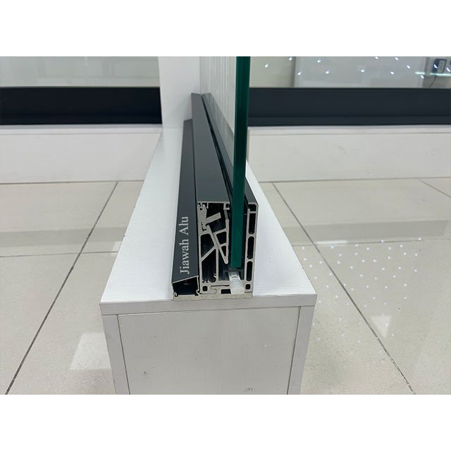 Drainage Aluminium balustrade Manufacturer Supply Powder Coated Anodized Aluminum Profile for Balcony Glassing