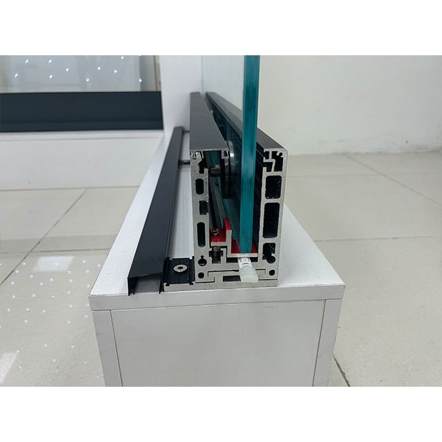 Drainage Aluminium balustrade Manufacturer Supply Powder Coated Anodized Aluminum Profile for Balcony Glassing