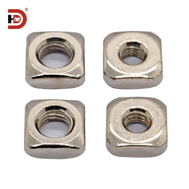 Aluminum fittings fastening nut square carbon steel aluminum profile special nut M4M5M6M8 nut