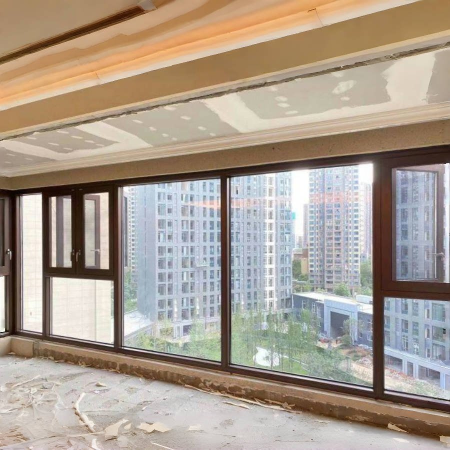 modern design thermal insulation aluminum casement window swing style energy efficiency casement window for bedroom application