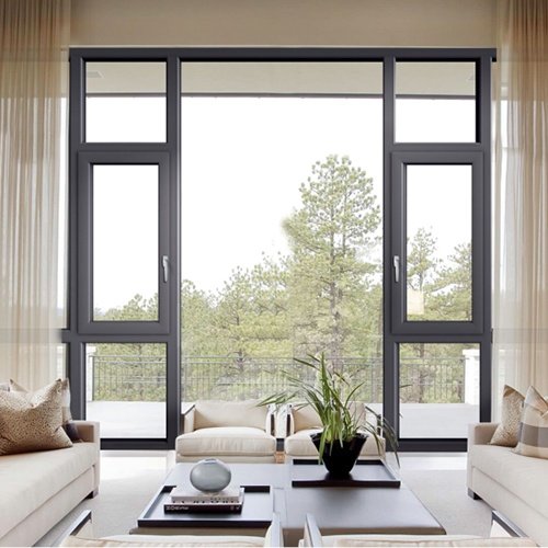 modern design thermal insulation aluminum casement window swing style energy efficiency casement window for bedroom application