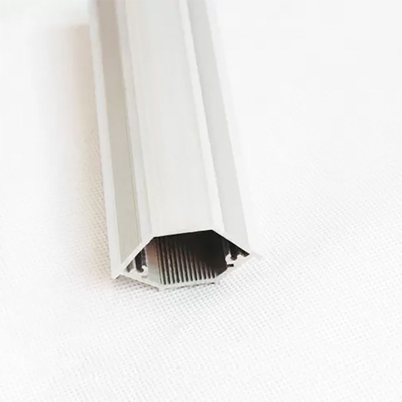 cnc machining color anodized extruded led linear channel diffuser light box aluminum profile for hotel wall decoration
