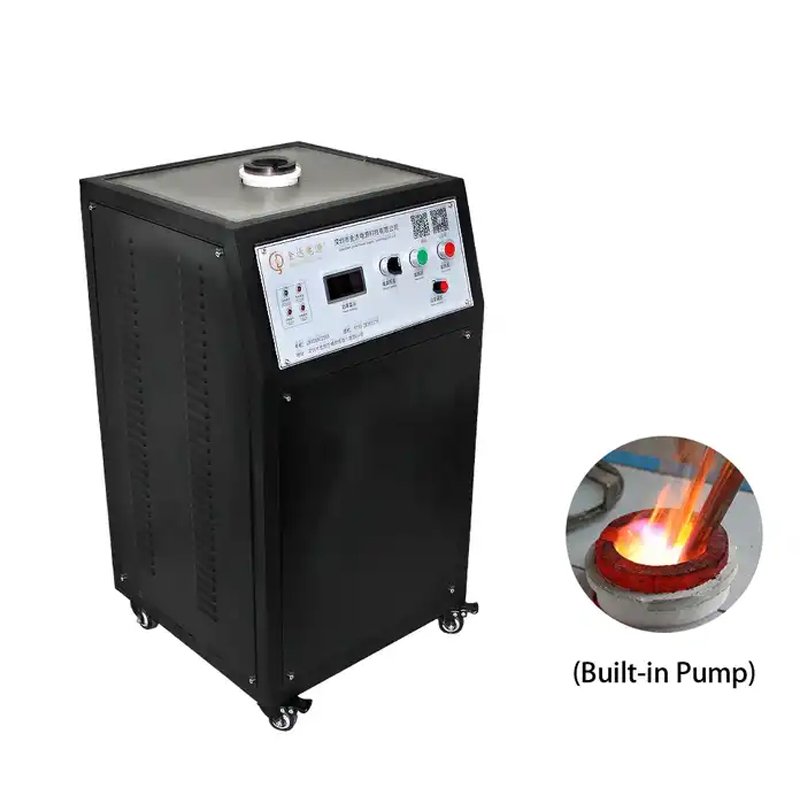 2KG Small Medium Frequency Induction Cabinet Gold Melting Machine for Melting Gold, Silver and Copper