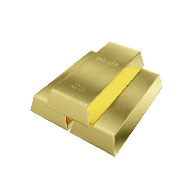 Wholesale dollhouse miniature model doll house accessories mini ruyi gold ingot gold bar copper