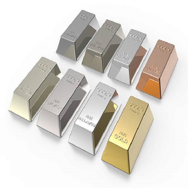 Wholesale dollhouse miniature model doll house accessories mini ruyi gold ingot gold bar copper