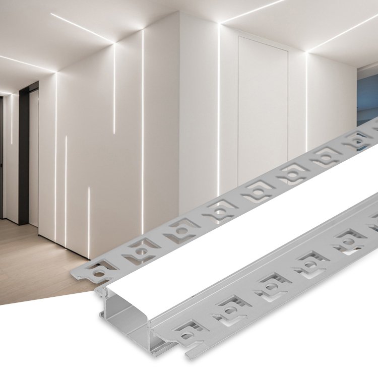 Modern Linear Corner Aluminum Industri Recessed Led Strip Light Ceiling Aluminum Profile