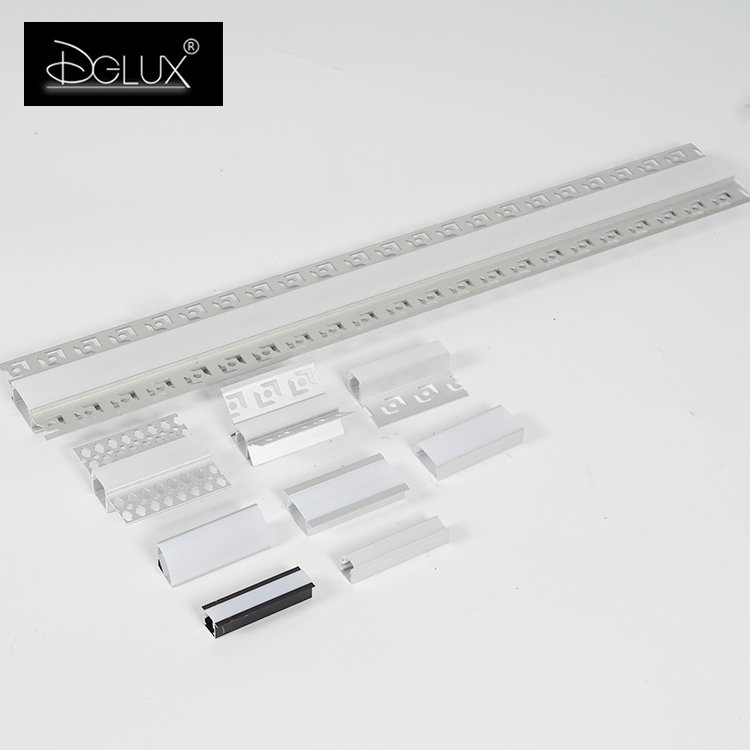 Modern Linear Corner Aluminum Industri Recessed Led Strip Light Ceiling Aluminum Profile