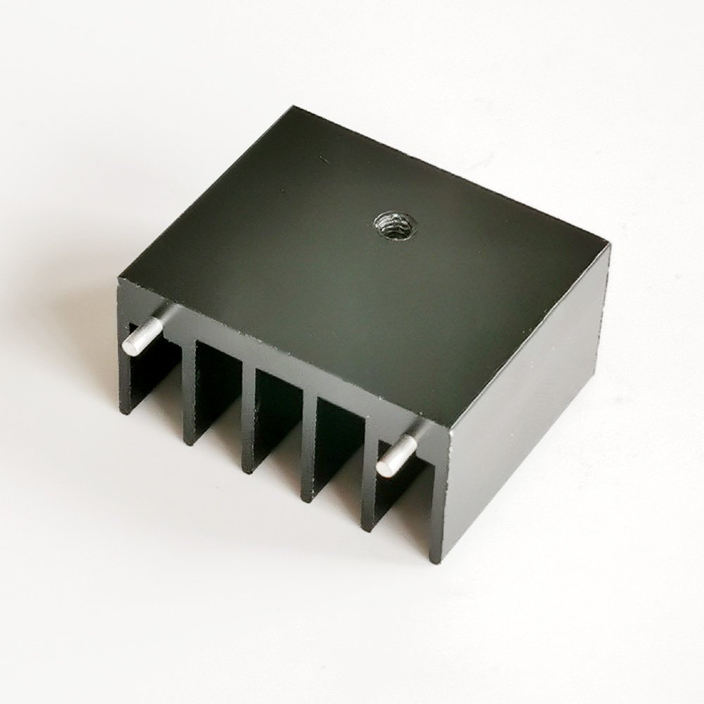 Aluminum IC MOS Heatsink 30(W)*15(H)*25(L)mm Custom Electronic Heatsink