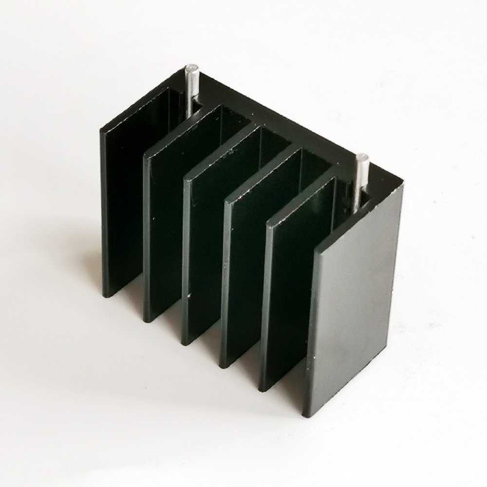Aluminum IC MOS Heatsink 30(W)*15(H)*25(L)mm Custom Electronic Heatsink