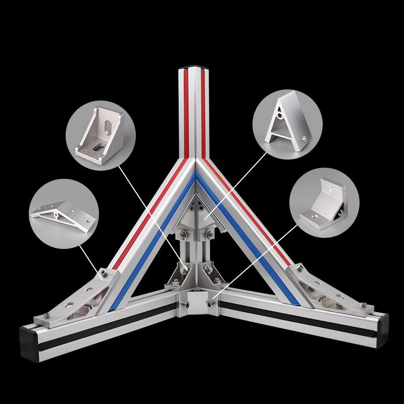 aluminum project box extrusion aluminum wood effect 50x50 45x45 aluminium profile