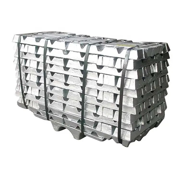 Pure Aluminum Ingot 99.7 A6 GB/T 1196-2008 Aluminum Ingots A7 Standard Sea-worthy Packing Aluminum Ingots For Sale