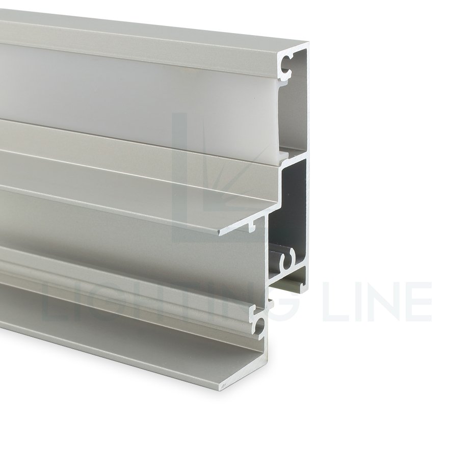 Great Cost Efficiency Aluminum Profile For Mirror 2 Meters Colors Silver Oxidised And Black Oxidised