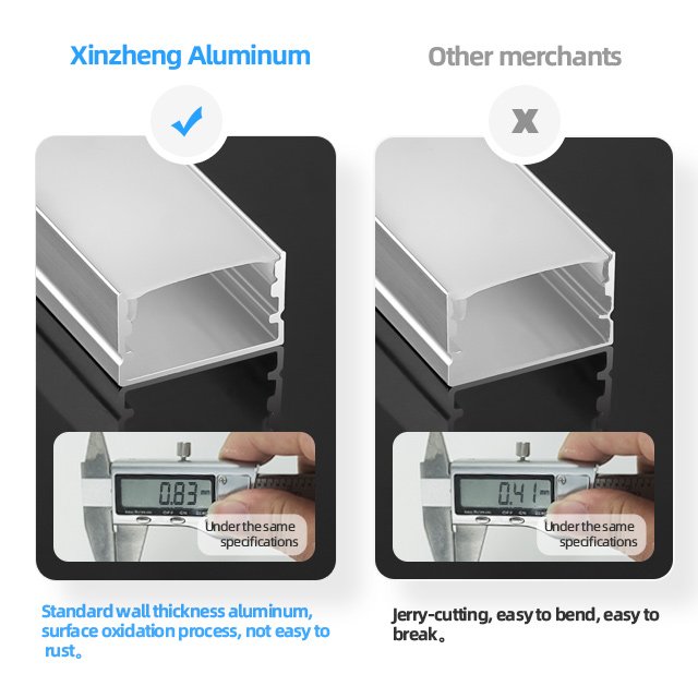 A2515 Reliable Quality Aluminum U Channel Profile with Cover, Extruded Aluminum Profile Channel for Ceilling Lighting