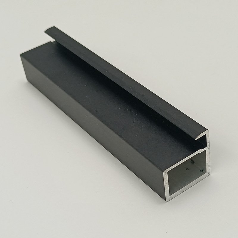 Foshan Aluminum Cabinet Profile Gold Black Furniture Cabinet Door Frame Profile Walk In Closet Aluminum Profile