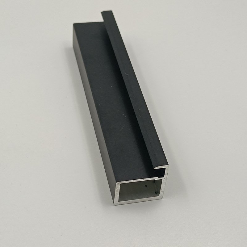 Foshan Aluminum Cabinet Profile Gold Black Furniture Cabinet Door Frame Profile Walk In Closet Aluminum Profile