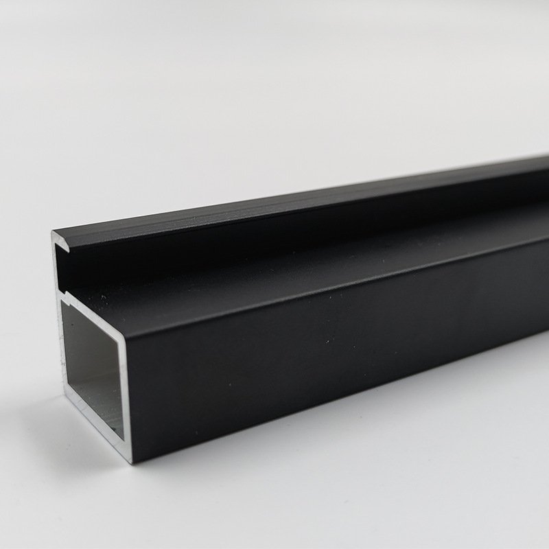 Foshan Aluminum Cabinet Profile Gold Black Furniture Cabinet Door Frame Profile Walk In Closet Aluminum Profile