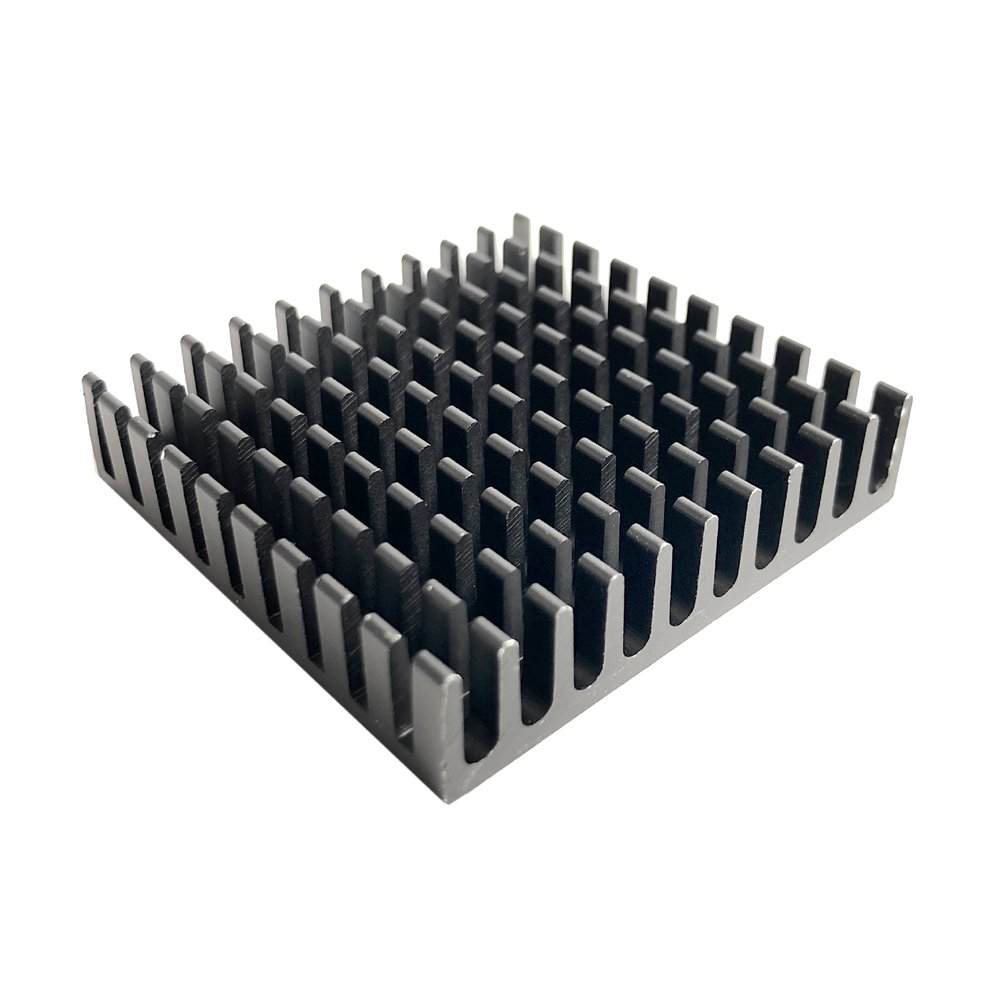 Black Anodized Aluminium Heatsink 45(W)*10(H)*45(L)mm IC PGA BGA PCB PGA BGA Heatsink