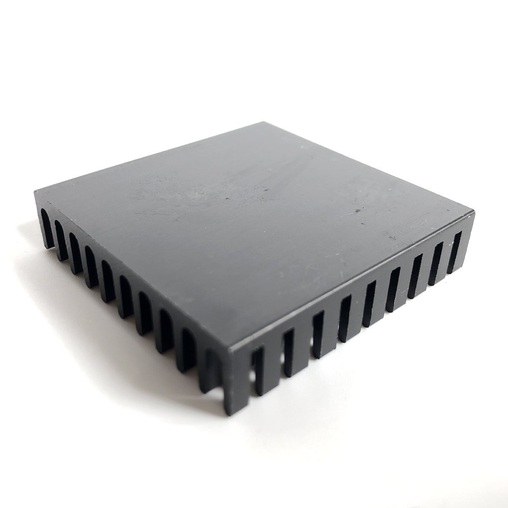 Black Anodized Aluminium Heatsink 45(W)*10(H)*45(L)mm IC PGA BGA PCB PGA BGA Heatsink