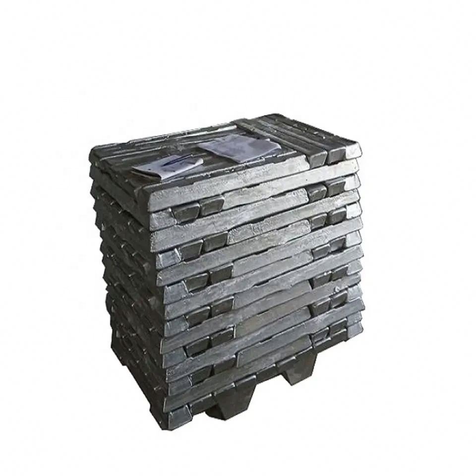 Hull cathodic protection bolted to single and double iron foot welded type Zinc sacrificial anode block