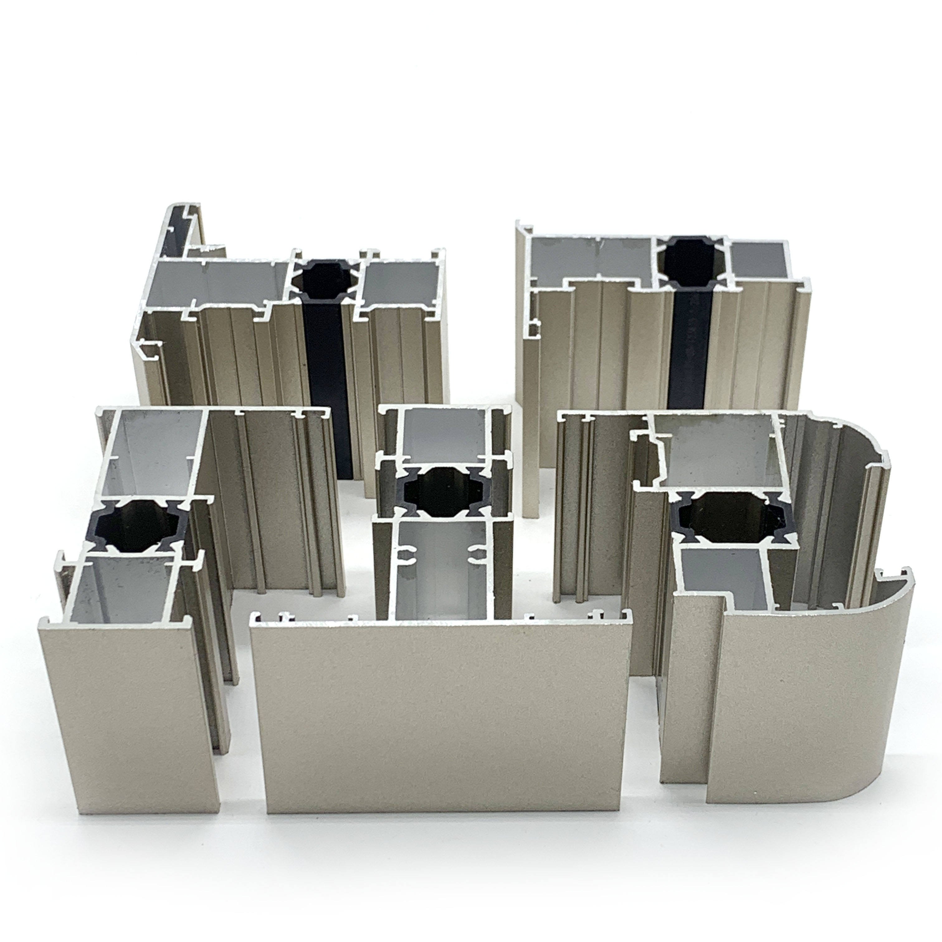Aluminum Anodized 6000 Series Extrusion Aluminum Profiles Window Door
