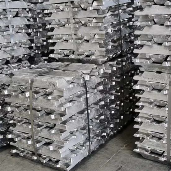 Wholesale Al Chemical Composition Pure Aluminum Ingot 99.9% 20/25kg silvery white Aluminium Ingots from Europe