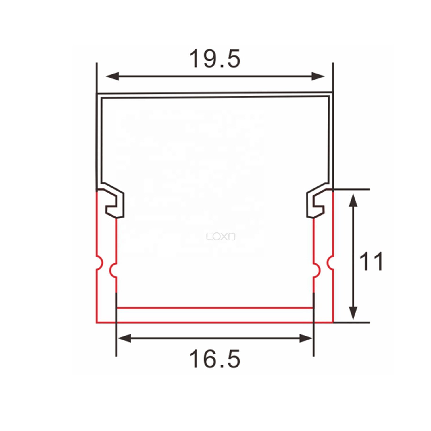 C057B Led Aluminum profile channel