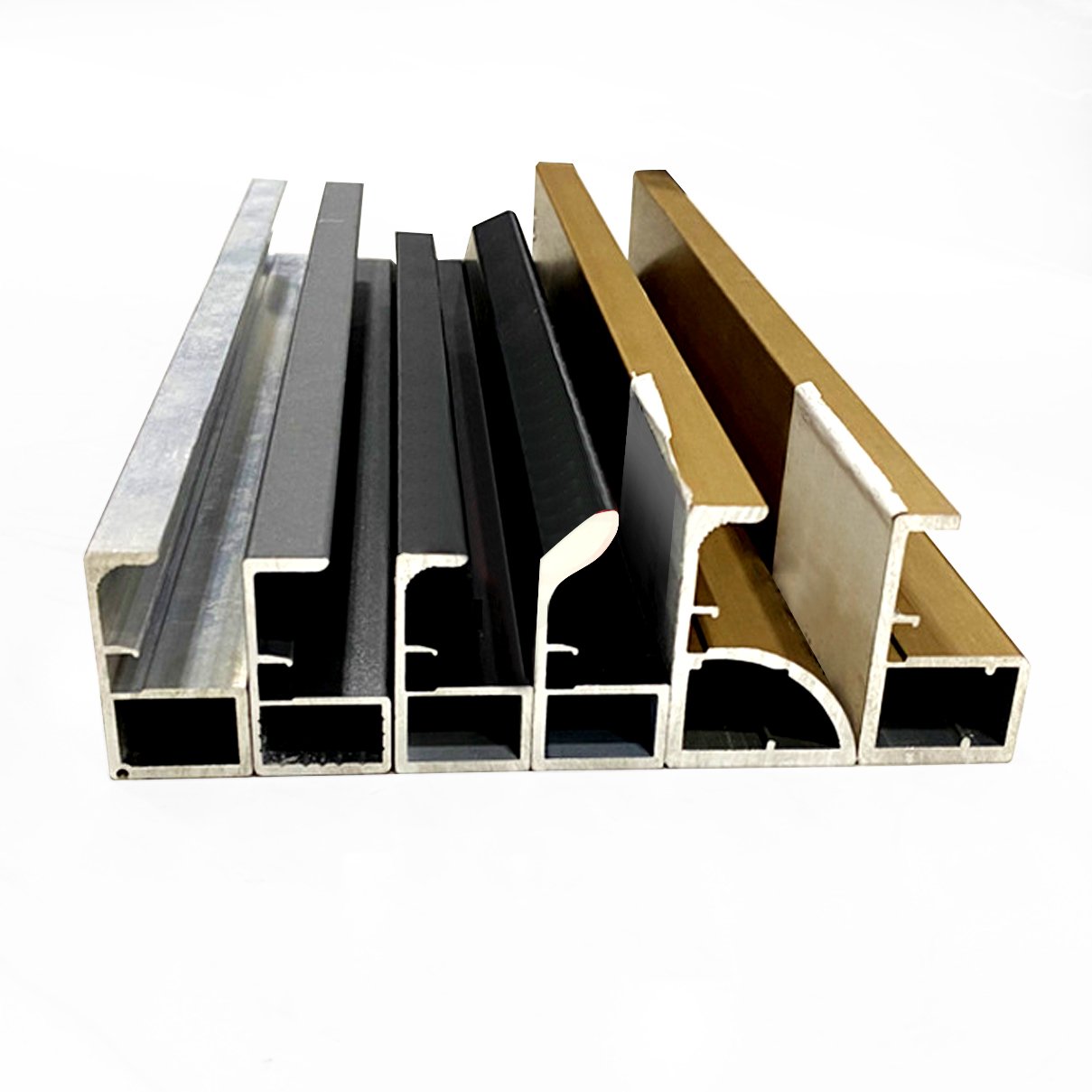 YL hardware cabinet aluminum frame sliding door aluminium profile for wardrobe glass door